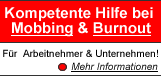 Hilfe bei Mobbing und Burnout